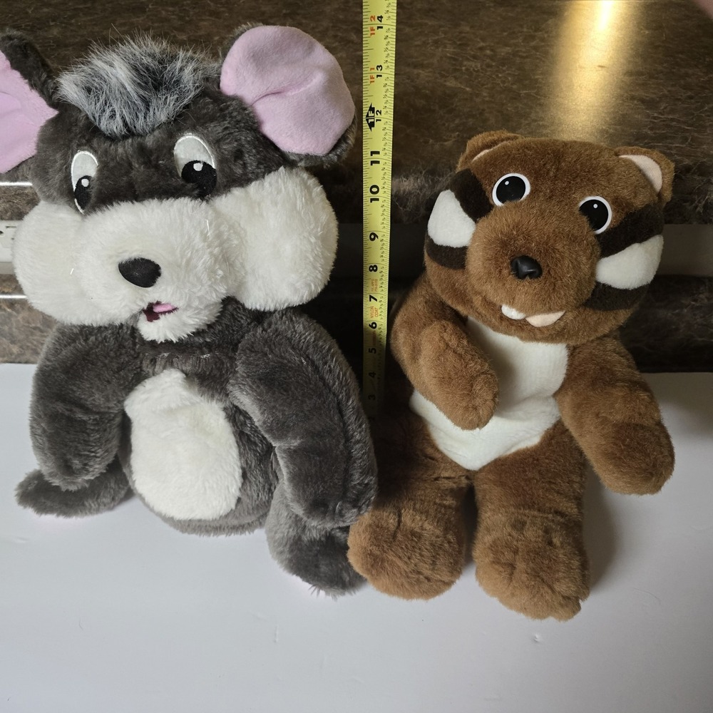 Group Hands on Bible 16" Hand Puppet Gray Mouse w/ Whiskers Chadder Chipmunk 14" - Picture 2 of 7